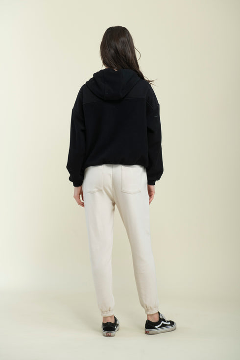 Quinn-Fleecy Half Zip Pullover