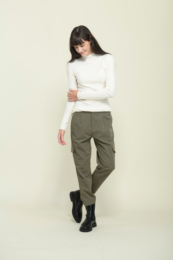 Mary-Mock Neck Long Sleeve