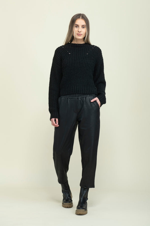 Mia-Pointelle Pullover