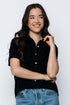 Nina-Short Sleeve Button-up