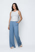 Jess SAMPLE-Mini Rib Wide Leg Rib Pants