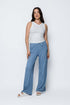 Jess SAMPLE-Mini Rib Wide Leg Rib Pants