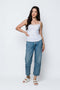 Alicia SAMPLE-Lace Trim Mini Rib Cami