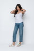 Alicia SAMPLE-Lace Trim Mini Rib Cami