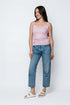 Alicia SAMPLE-Lace Trim Mini Rib Cami