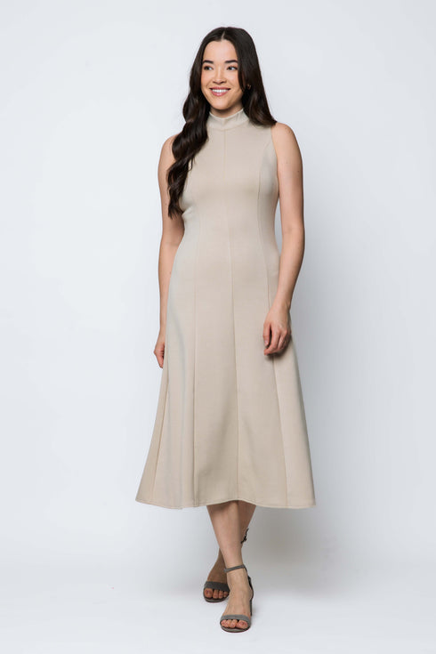 Laura SAMPLE - Funnel Neck Midi Dress