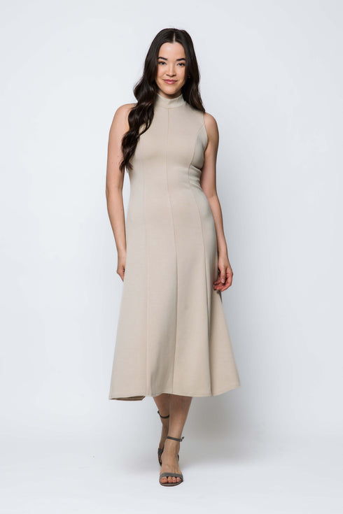 Laura SAMPLE - Funnel Neck Midi Dress