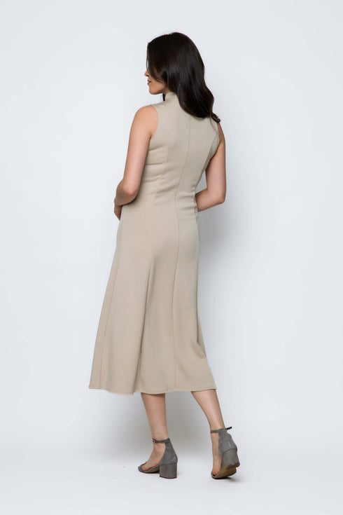 Laura SAMPLE - Funnel Neck Midi Dress