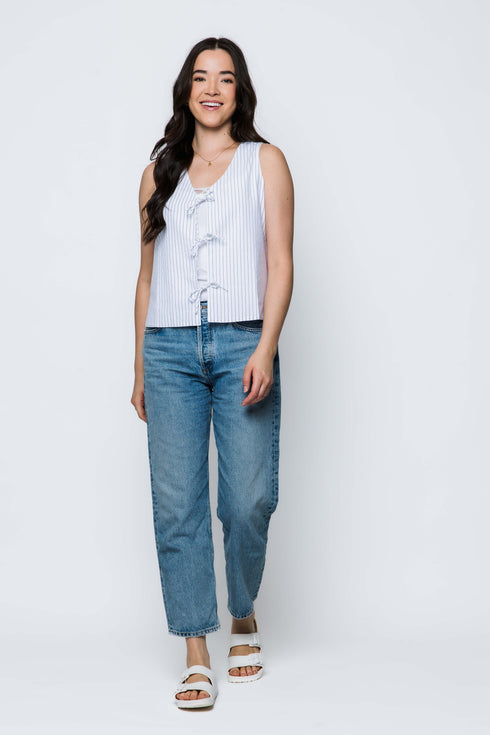 Holly SAMPLE-Reversible Tie Top