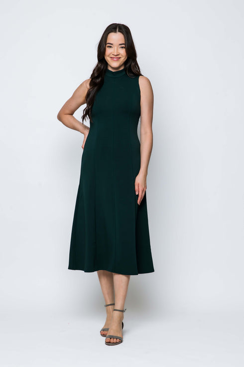 Laura SAMPLE - Funnel Neck Midi Dress