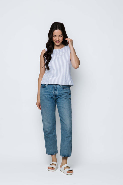 Holly SAMPLE-Reversible Tie Top