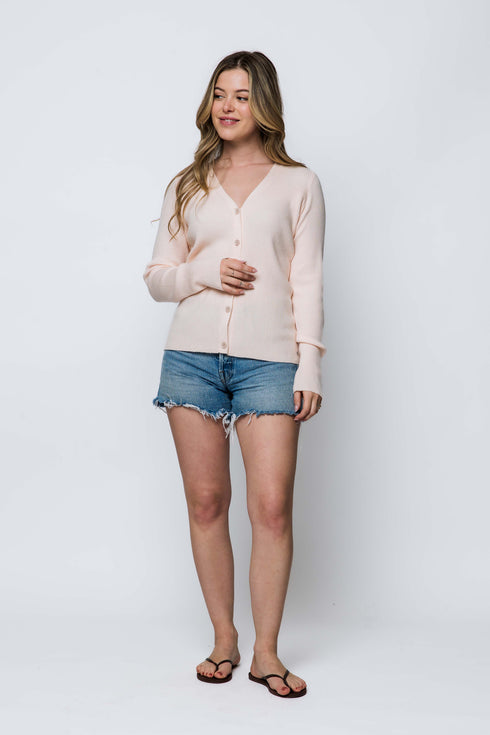 Kristin-Soft Rib Cardigan
