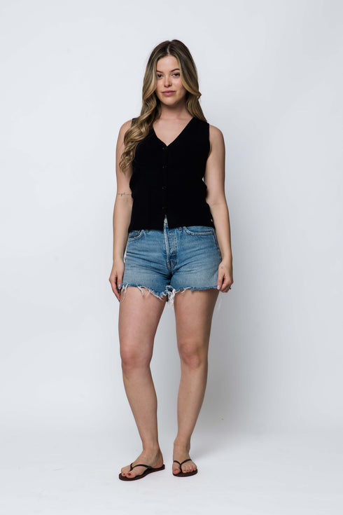 Ava SAMPLE-Soft Rib Sweater Vest