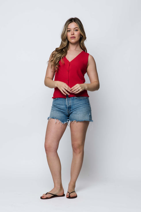 Ava-Soft Rib Sweater Vest