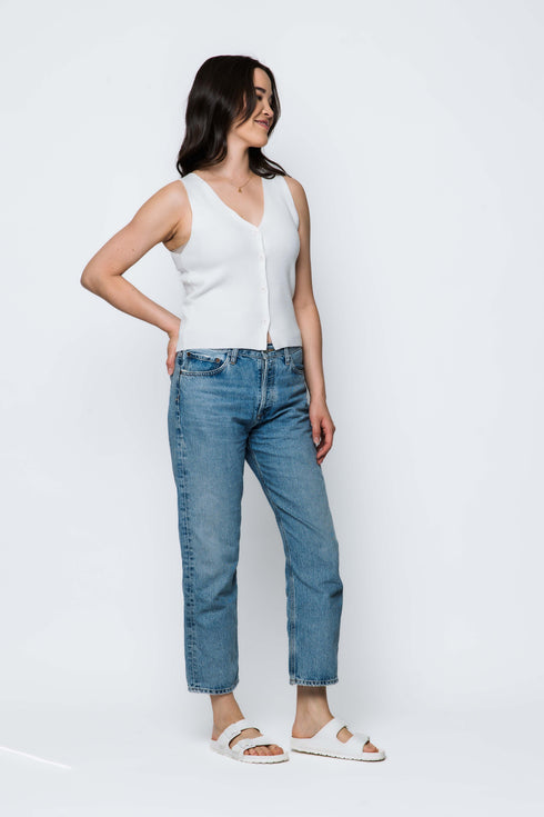 Ava SAMPLE-Soft Rib Sweater Vest