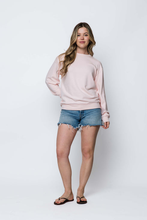 Jenna-Luxe Fleece Crew Sweatshirt