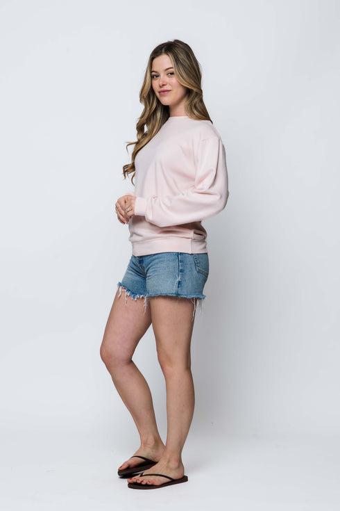 Jenna-Luxe Fleece Crew Sweatshirt