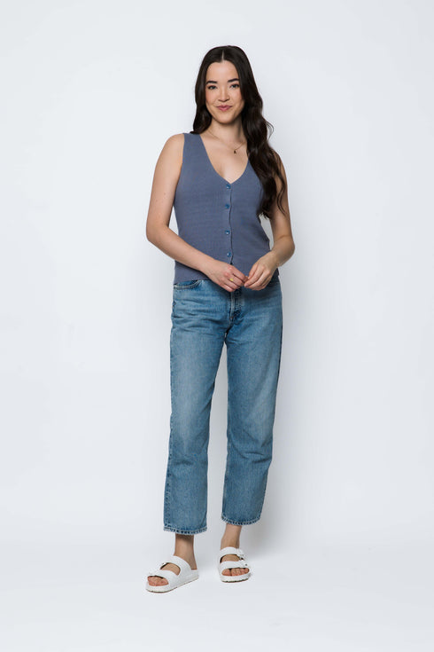 Ava SAMPLE-Soft Rib Sweater Vest