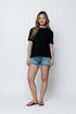 Jill-Luxe Fleece Cuffed Tee