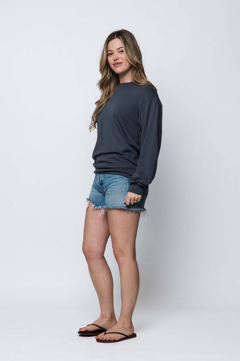 Jenna-Luxe Fleece Crew Sweatshirt
