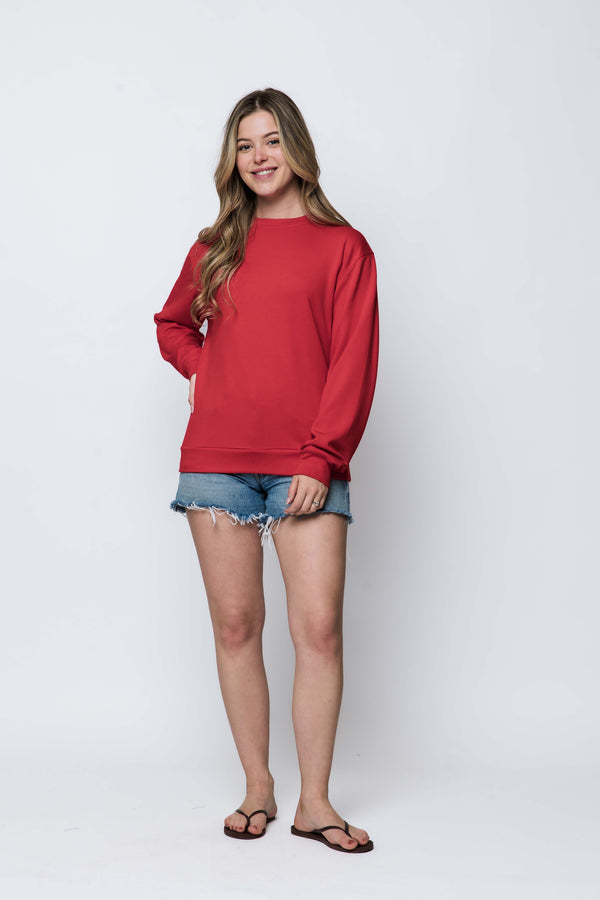 Jenna SAMPLE-Luxe Fleece Crew Sweatshirt