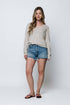 Janie-Tissue Knit V-Neck