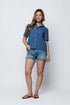 Nina-Short Sleeve Button-up