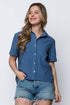 Nina-Short Sleeve Button-up