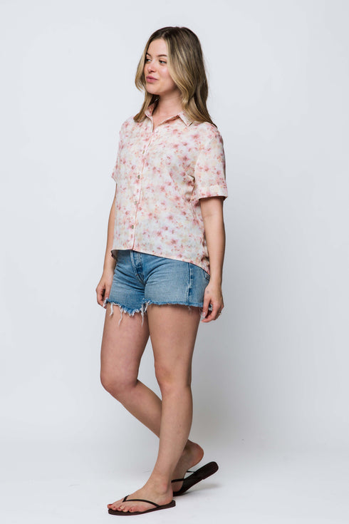 Nina-Short Sleeve Button-up