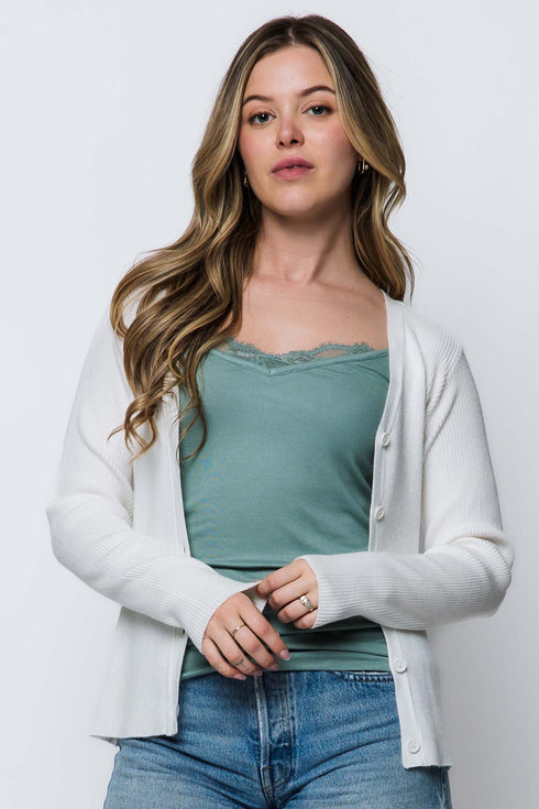 Kristin-Soft Rib Cardigan
