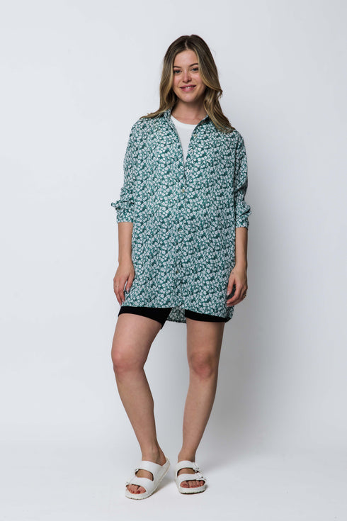 Noa-Long Button-Up Shirt