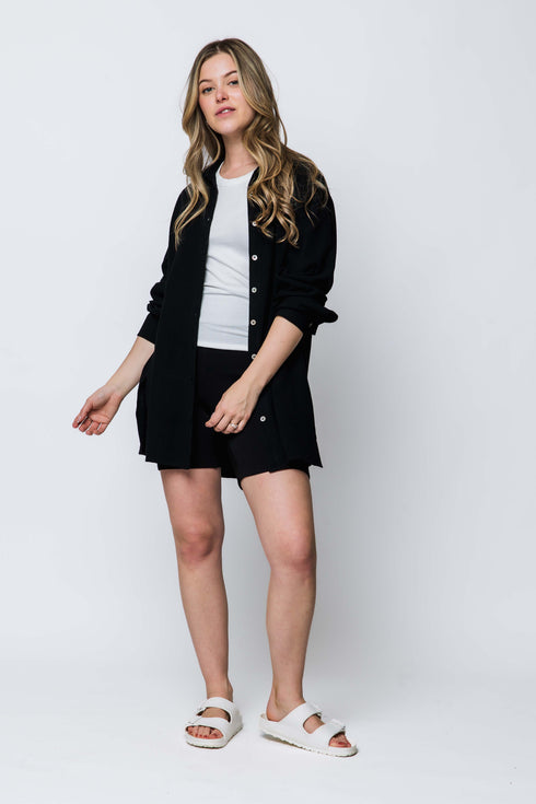 Noa-Long Button-Up Shirt