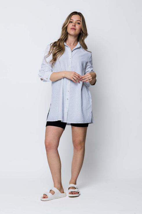 Noa-Long Button-Up Shirt