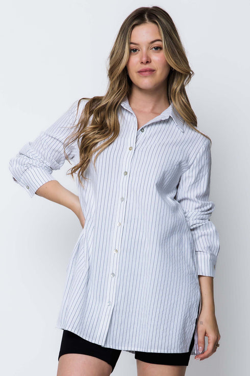 Noa-Long Button-Up Shirt