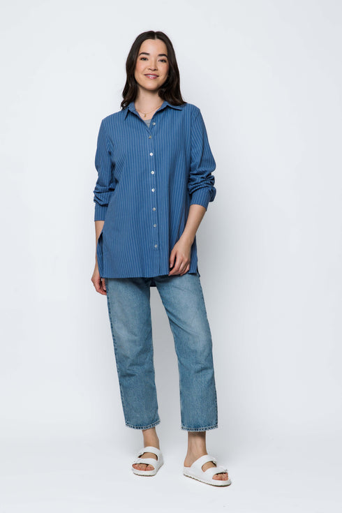Noa-Long Button-Up Shirt