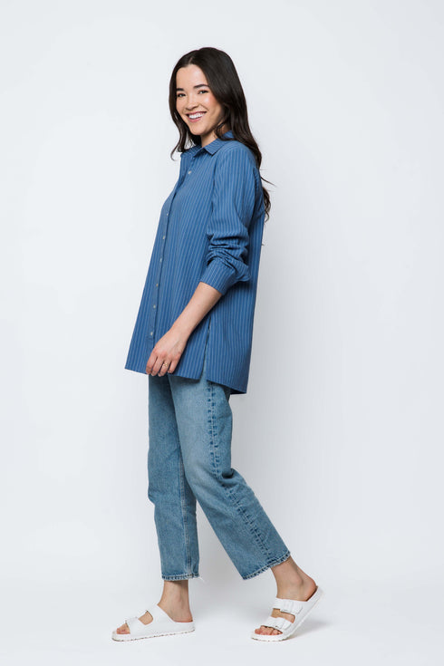 Noa-Long Button-Up Shirt