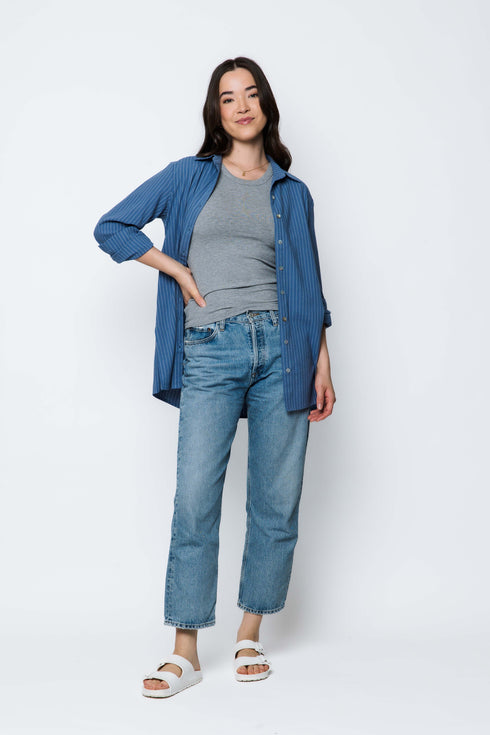 Noa-Long Button-Up Shirt