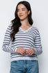 Janie-Tissue Knit V-Neck