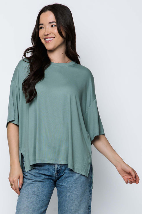 Serena SAMPLE-Mini Rib Oversize Tee