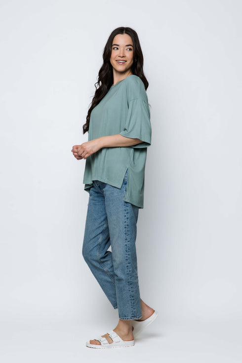 Serena SAMPLE-Mini Rib Oversize Tee