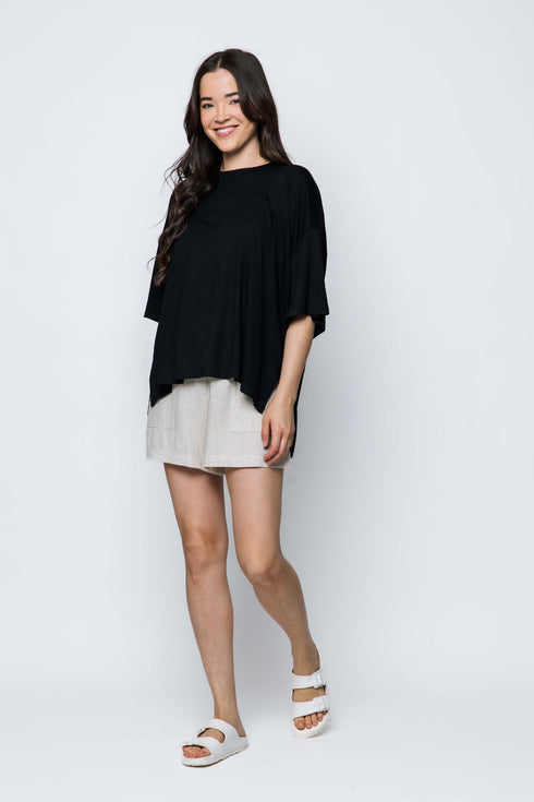 Serena SAMPLE-Mini Rib Oversize Tee