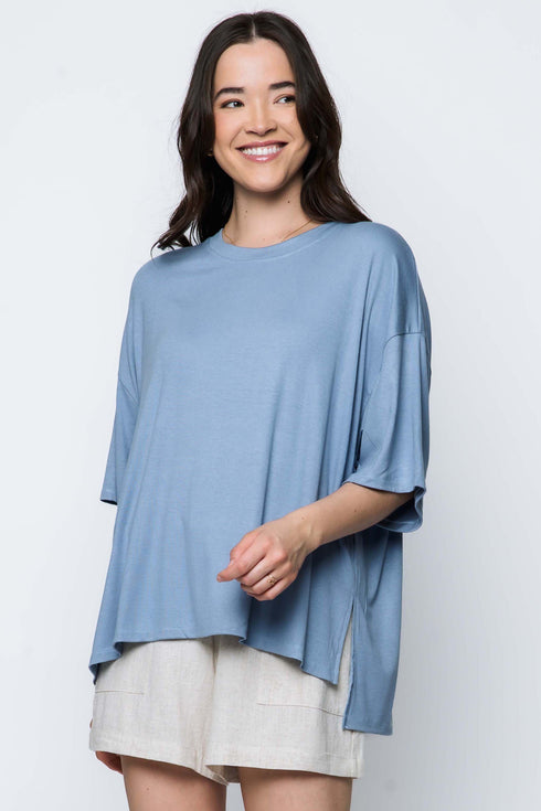 Serena SAMPLE-Mini Rib Oversize Tee