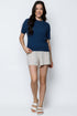 Cally-Cabled Tissue Knit Crew