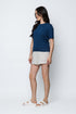 Cally-Cabled Tissue Knit Crew