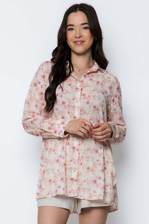 Noa-Long Button-Up Shirt