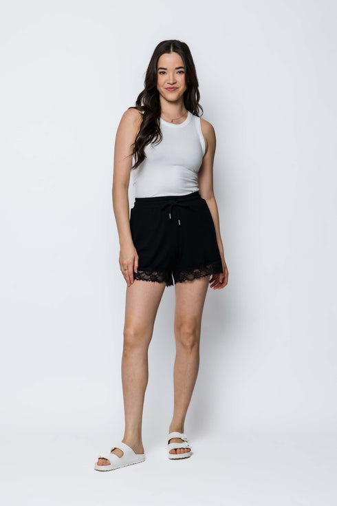 Suzie SAMPLE-Lace Trim Shorts