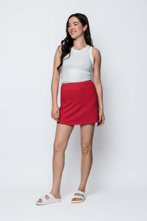 Brigit-Luxe Fleece Tennis Skirt