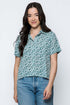 Nina-Short Sleeve Button-up