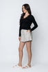 Lily SAMPLE-Lace Trim Mini Rib Tee