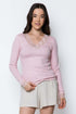 Lily SAMPLE-Lace Trim Mini Rib Tee